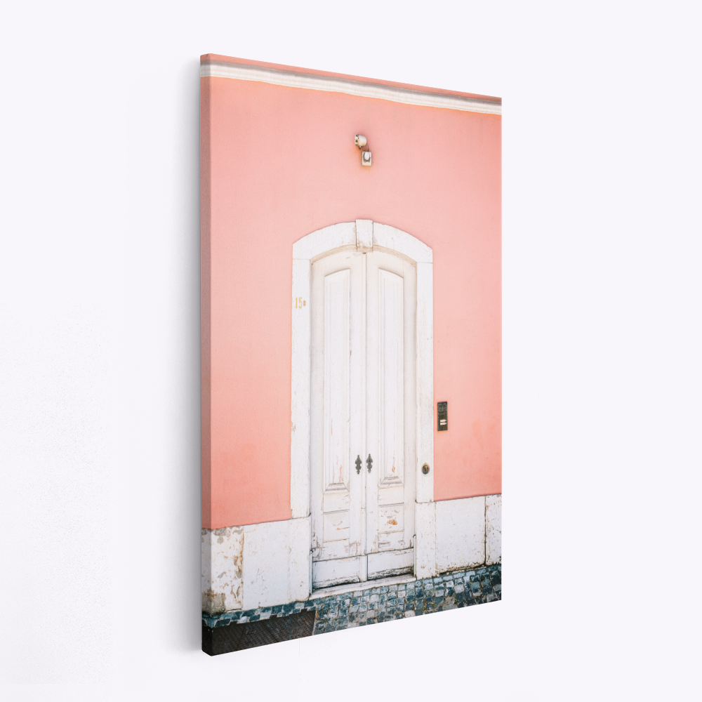 Canvas print - The white door Lisbon