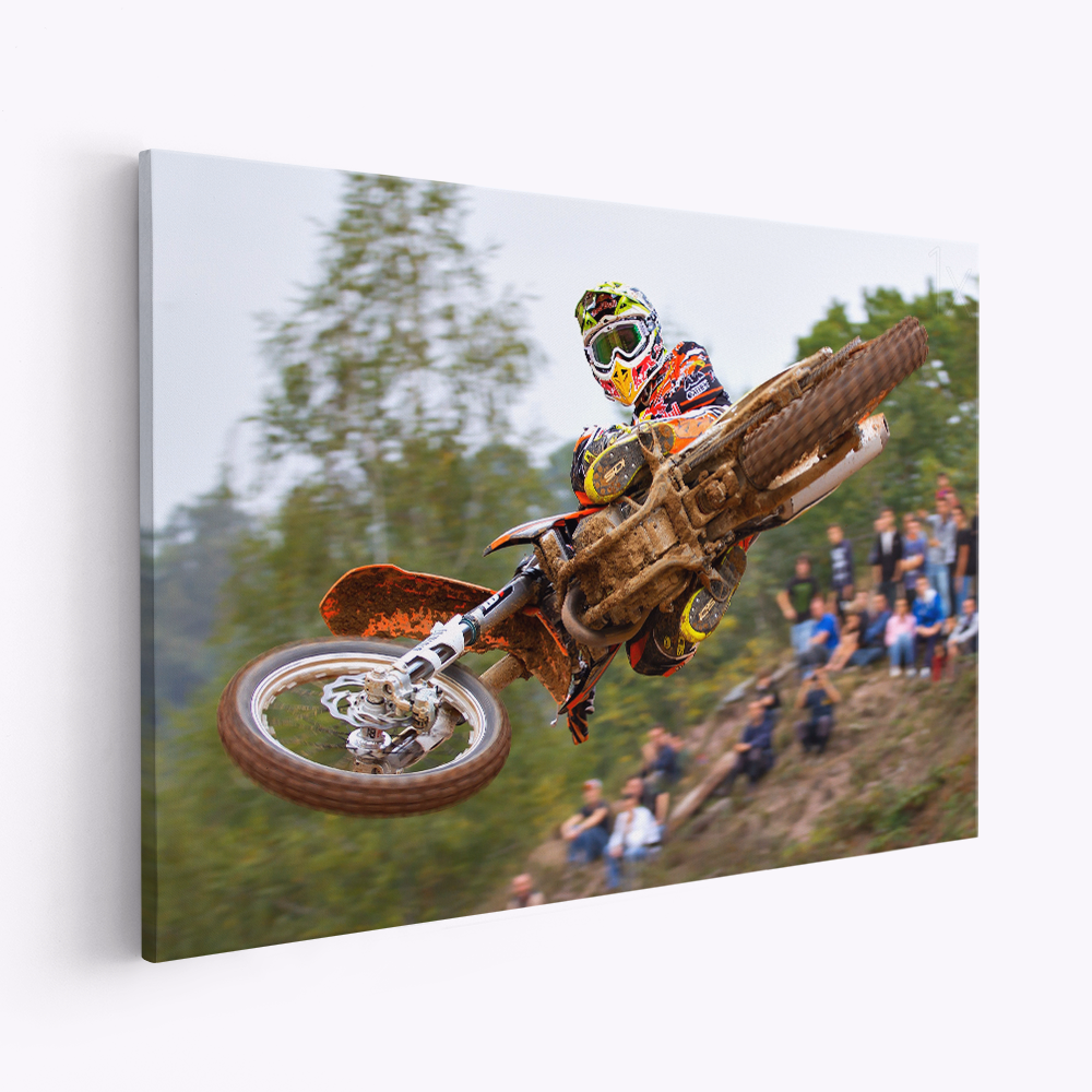 Canvas print - Tony Cairoli Whip Look - Maggiora MX Opening