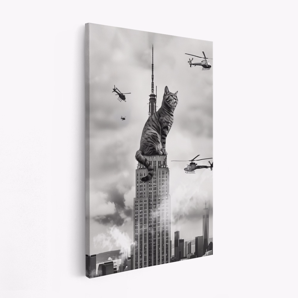 Canvas print - Cat on top